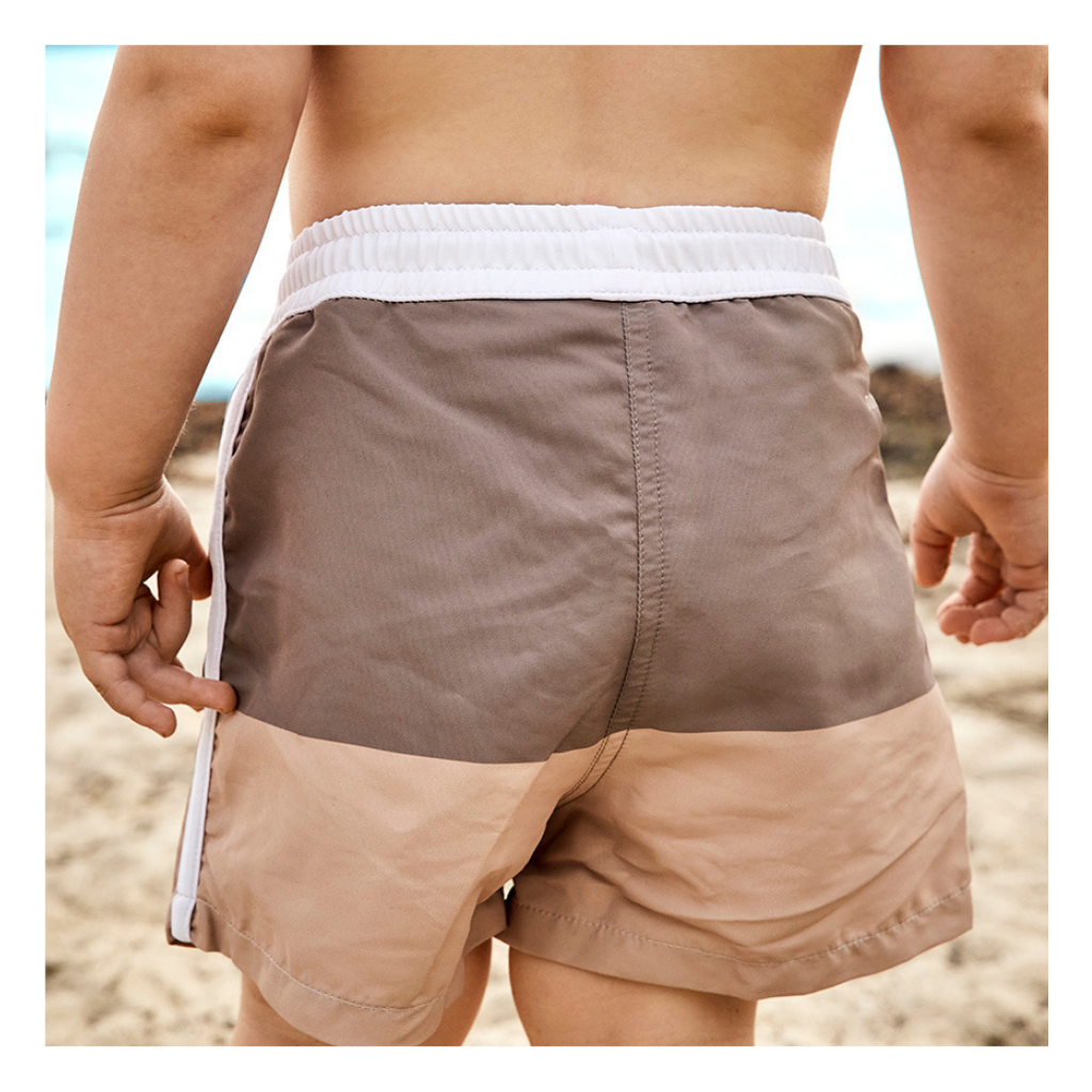 Milo swim shorts Ligth brown / Warm green