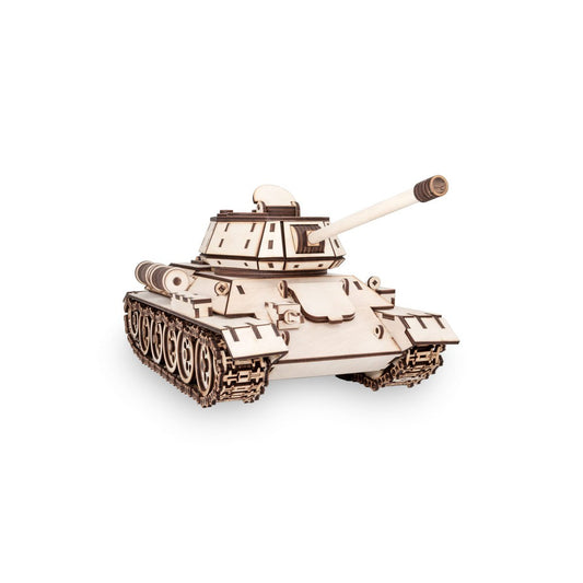 3D Mechanische houten puzzel Tank T-34, zelf te monteren