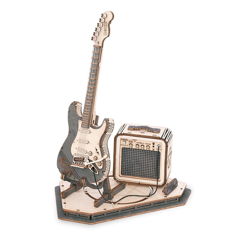 3D Houten Puzzel Electric Guitar, zelf te monteren