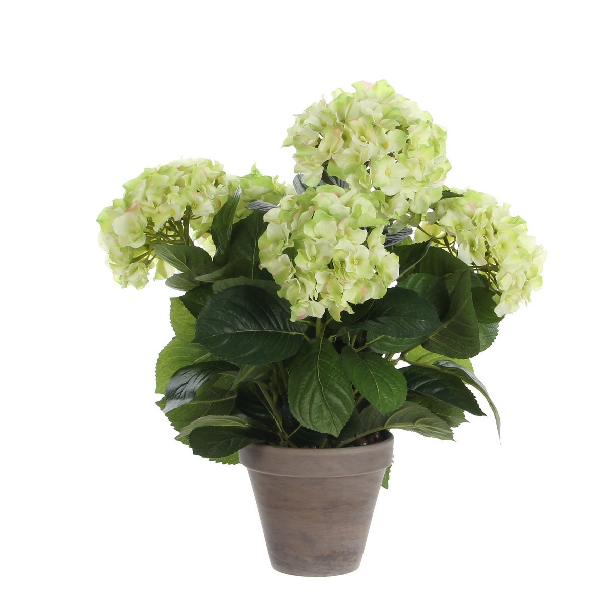 Hortensia Kunstplant in Bloempot Stan - M - Groen