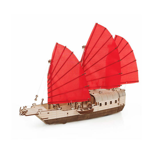 3D Houten Puzzel Djong schip, zelf te monteren