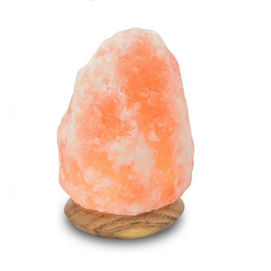 Himalaya Salt Dreams lamp himalaya zout, houten voet