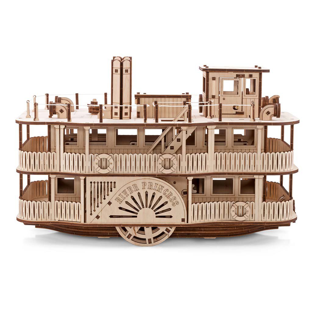 3D Houten Puzzel Paddle River Princess, zelf te monteren