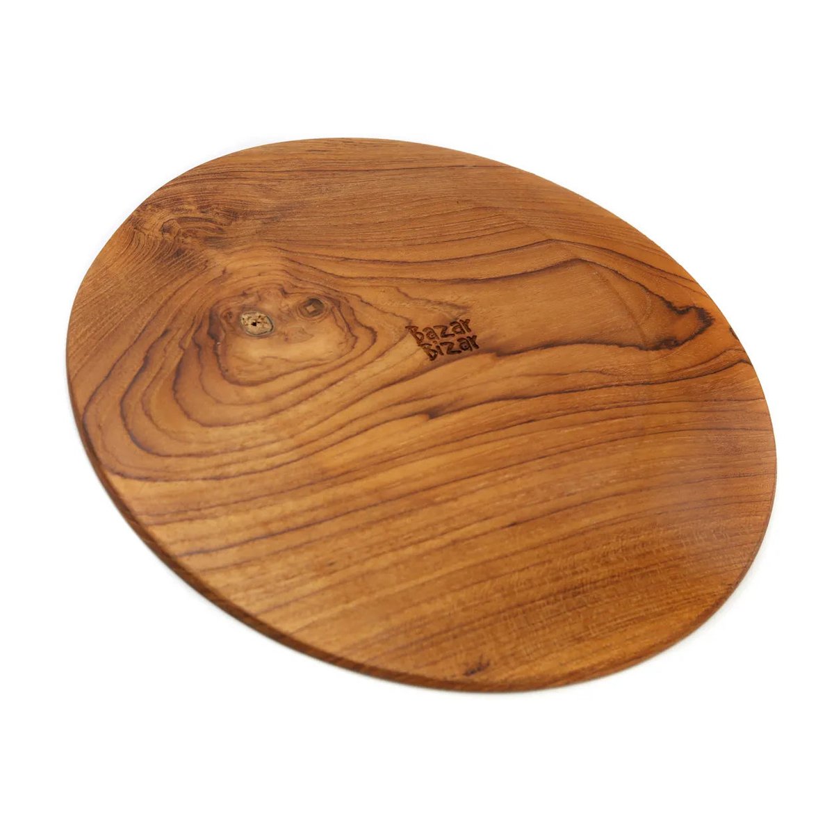 Teak Root Round Plate