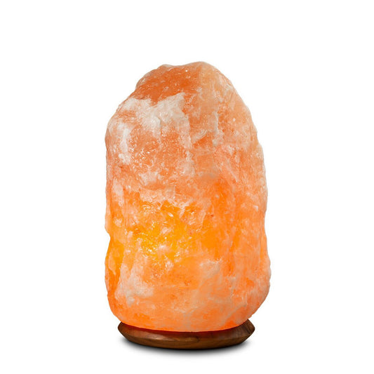 Himalaya Salt Dreams zoutlamp met houten voet