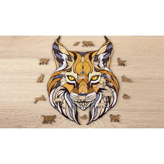 2D Houten Legpuzzel Lynx M