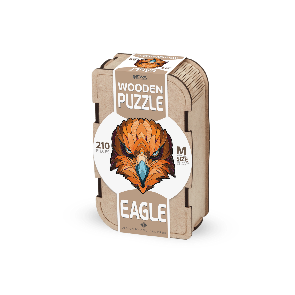 Houten Legpuzzel Eagle, Eco Wood Art, Size M, 3632, 32,2x27,8x0,4cm