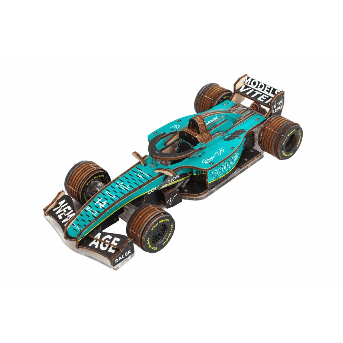 Veter Models 3D Modelbouwpakket Racer V3, AKV-16, Turquoise