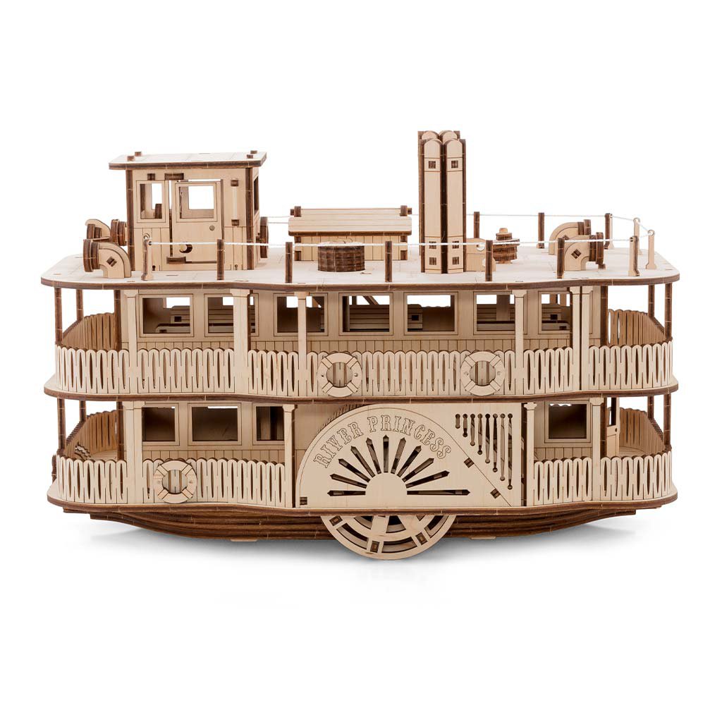 3D Houten Puzzel Paddle River Princess, zelf te monteren