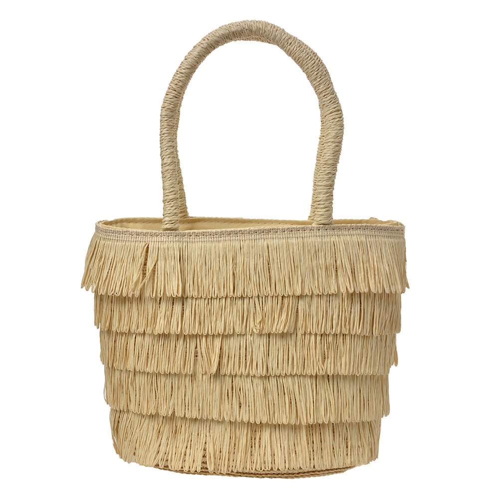 Handtas Dames - fringes - Beige