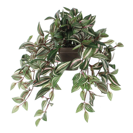 Tradescantia Kunst Hangplant in Bloempot Stan