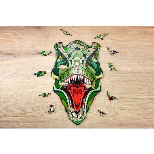 2D Houten Legpuzzel T-Rex L