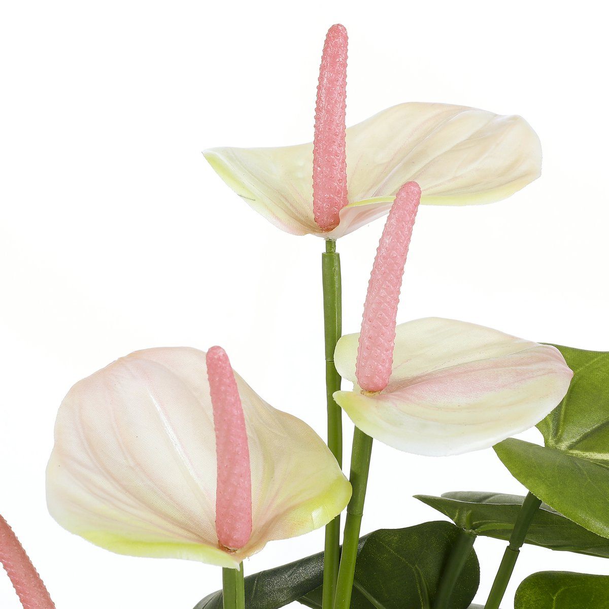 Anthurium Kunstplant in Bloempot - Lichtroze