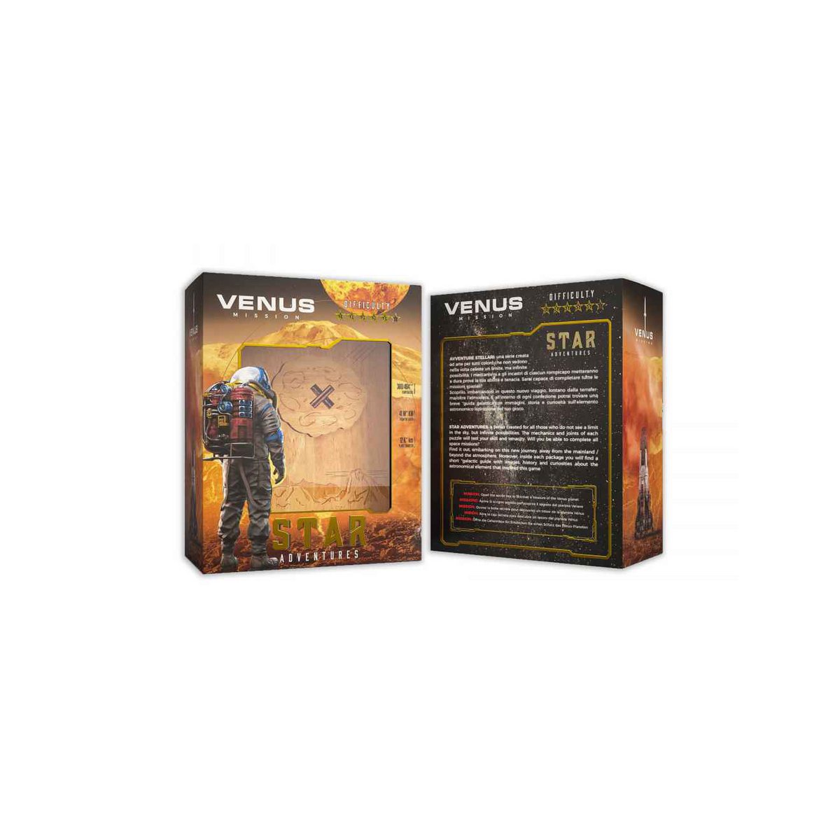 Logica Giochi Houten Breinbreker Star Adventures Mission Venus, 15x11,5x6cm