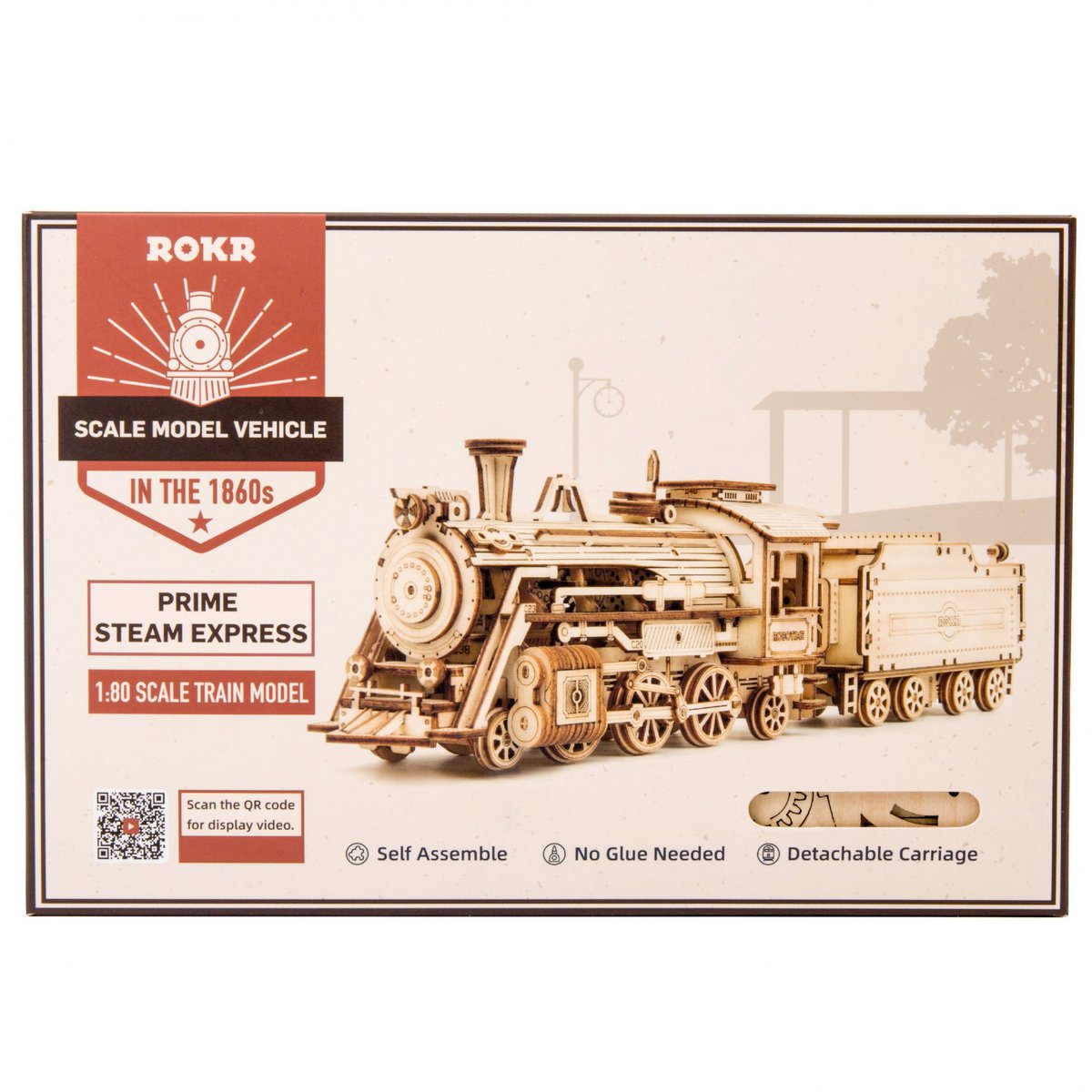 3D Houten puzzel steam express, zelf te monteren