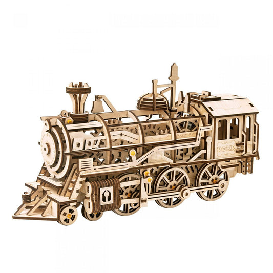 3D Houten Puzzel Locomotive, zelf te monteren