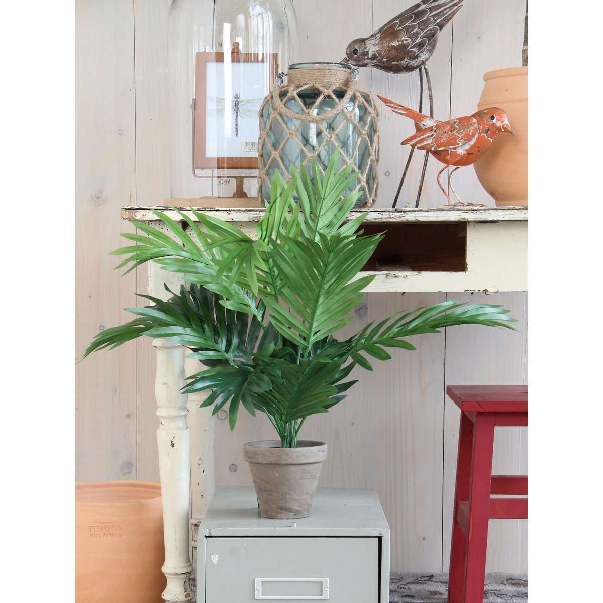 Areca Palm Kunstplant in Bloempot - H45 x Ø60 cm