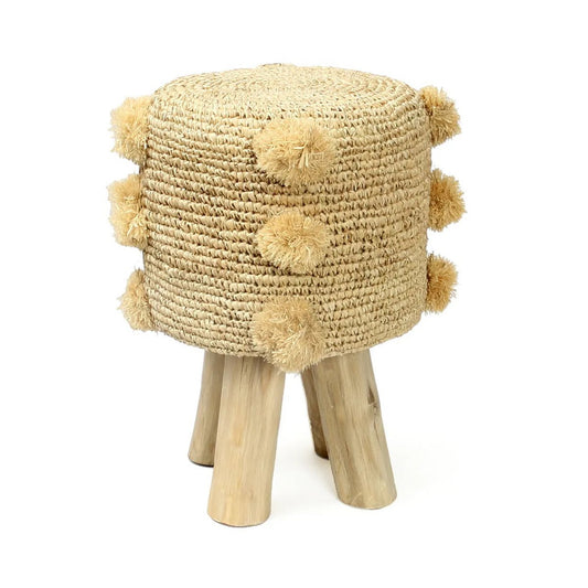 Raffia Pom Pom-kruk