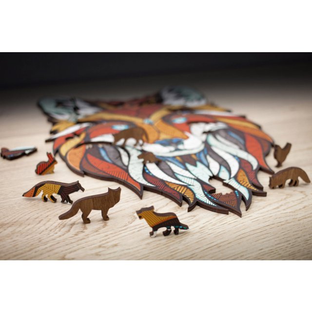 Eco Wood Art Houten Legpuzzel Vos/ Fox Size M, 1911, 40x28x0,5cm