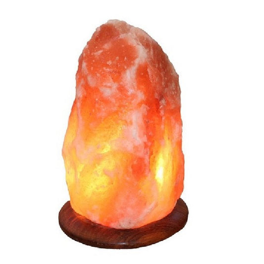 Himalaya Salt Dreams lamp himalaya zout, houten voet