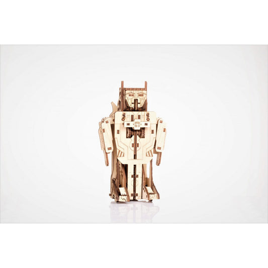 Mr. Playwood 3D Houten Puzzel Transformer Robot/Vliegtuig, 10103, 7(10)x15(21)x20(24)cm.