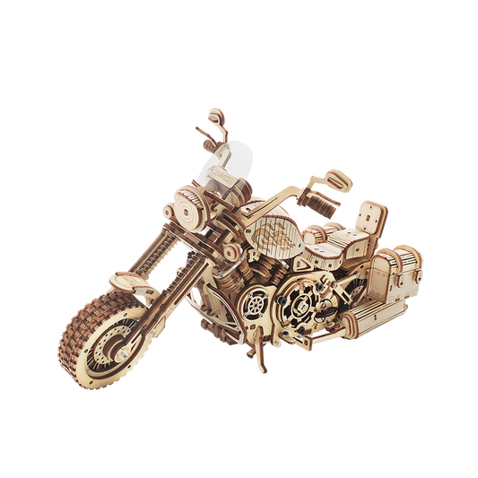 3D Houten Puzzel Cruiser Motorcycle, zelf te monteren