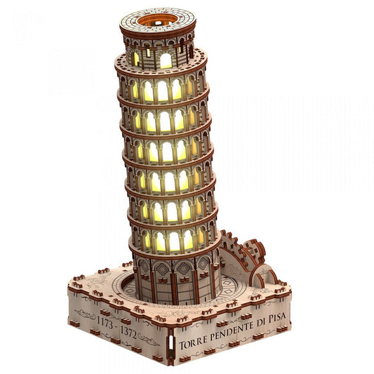 Mr. Playwood 3D Houten Puzzel Toren of Pisa incl verlichting, 10209