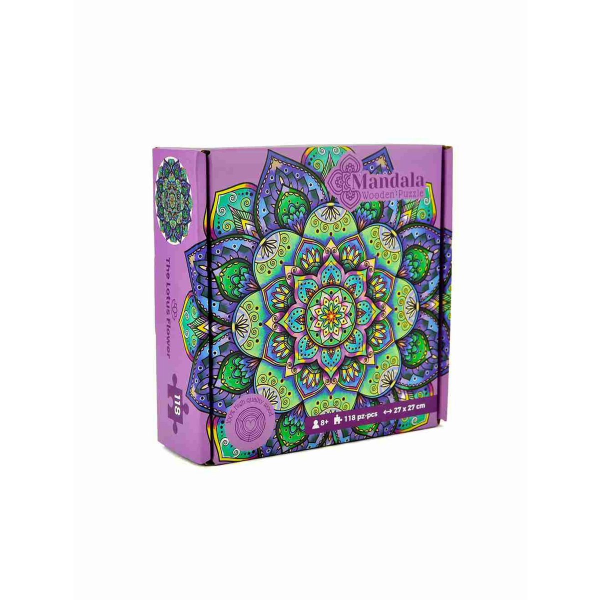 Mandala Houten Legpuzzel Lotusbloem