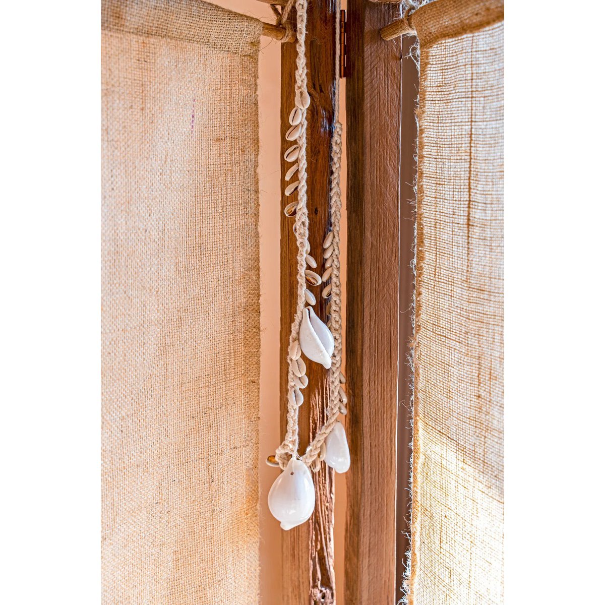 Witte kauri schelp decoratieketting