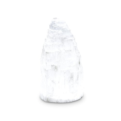 Zoutkristal "Mountain", White Line, ca 10 cm hoog