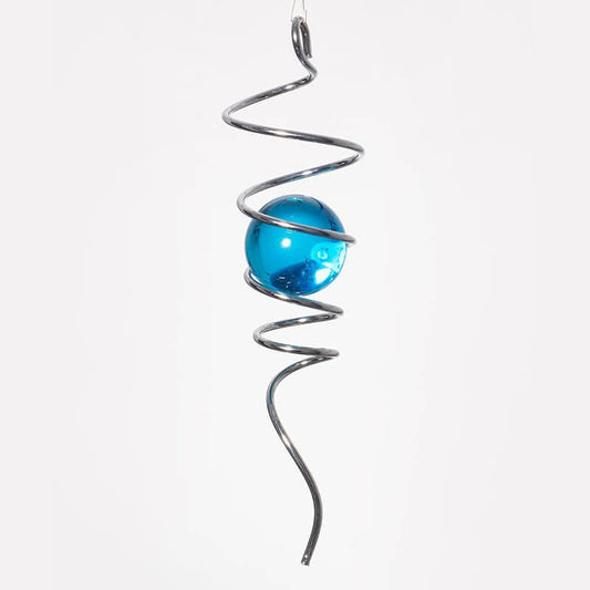 Spin Art Spiral Tail blauw