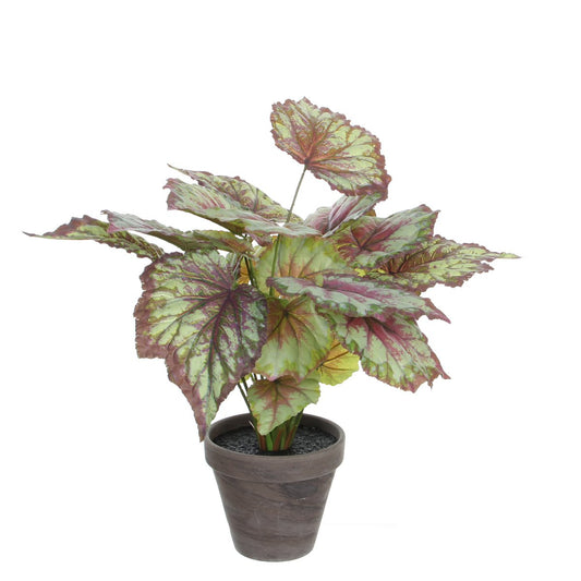 Begonia Kunstplant in Bloempot Stan