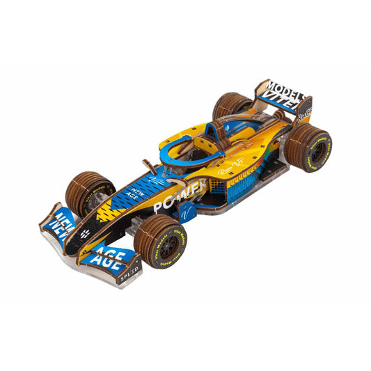 Veter Models 3D Modelbouwpakket Racer V3, AKV-17, Blauw/Geel