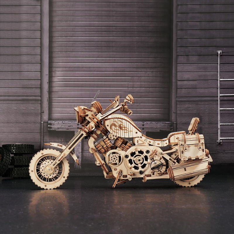 3D Houten Puzzel Cruiser Motorcycle, zelf te monteren