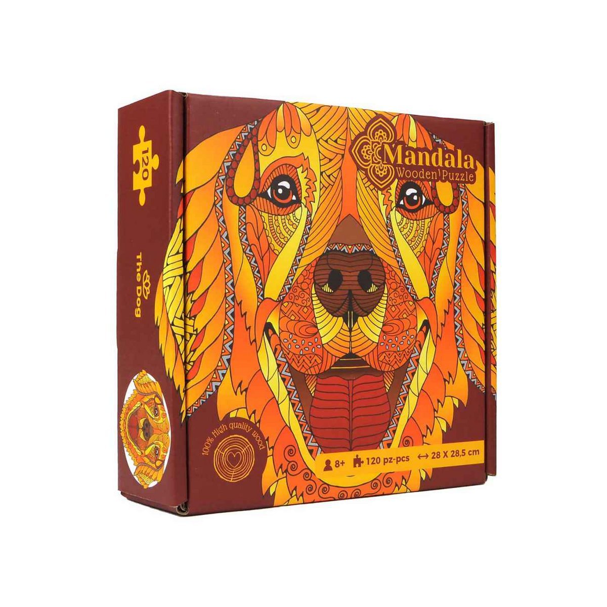 Mandala Houten Legpuzzel Hond