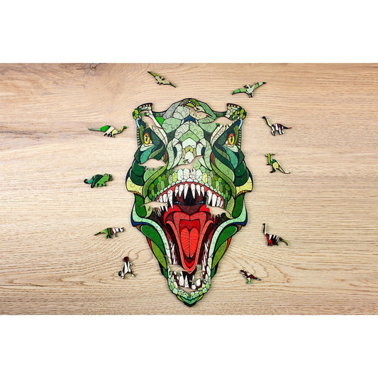 2D Houten Legpuzzel T-Rex M