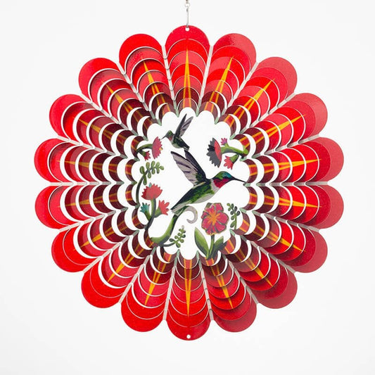 Windspinner kolibrie rood - 30cm