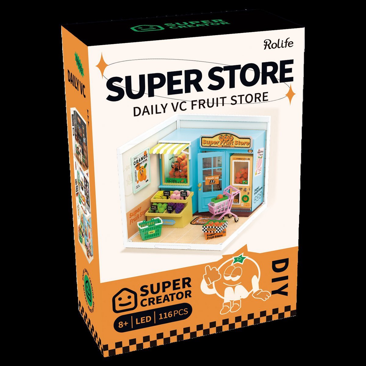 3D huisje Super Store Daily VC Fruit Shore, zelf te monteren