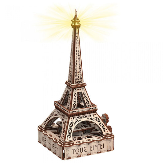 Mr. Playwood 3D Houten Puzzel Eifeltoren met Eco licht, 10205