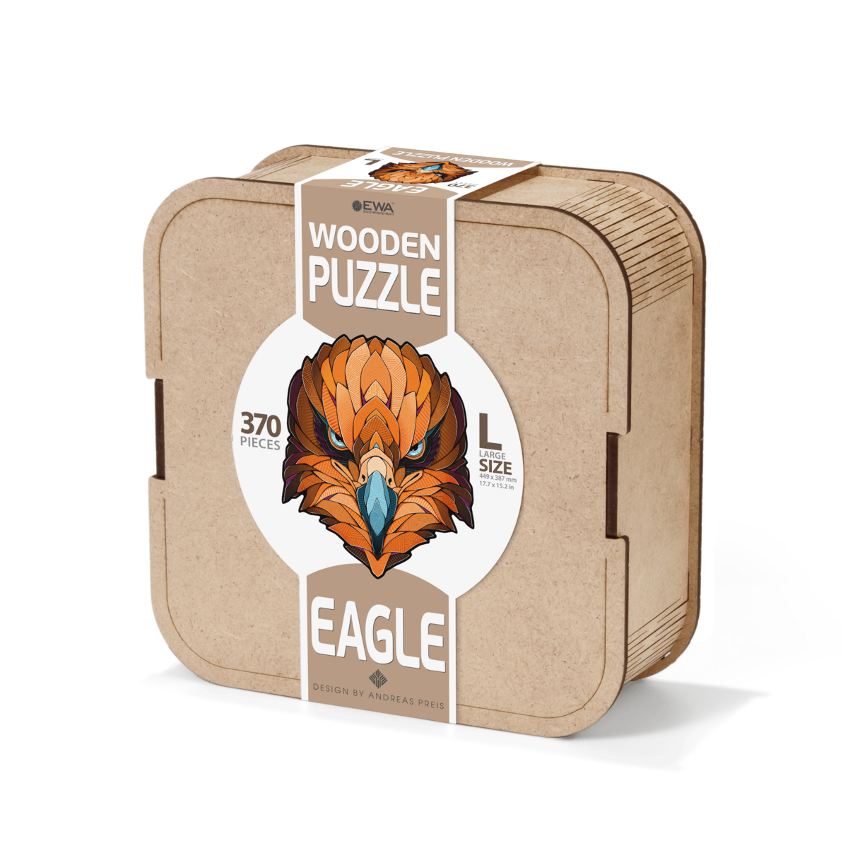 Houten Legpuzzel Eagle, Eco Wood Art, Size L, 3519, 44,9x38,7x0,4cm