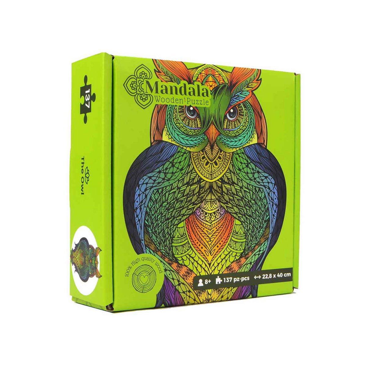 Mandala Houten Legpuzzels Uil