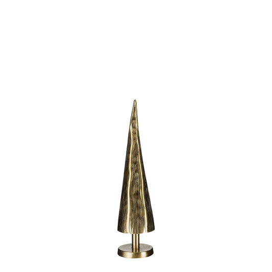 Cezar Decoratie Kerstboom - H36 x Ø9 cm - Aluminium - Goud