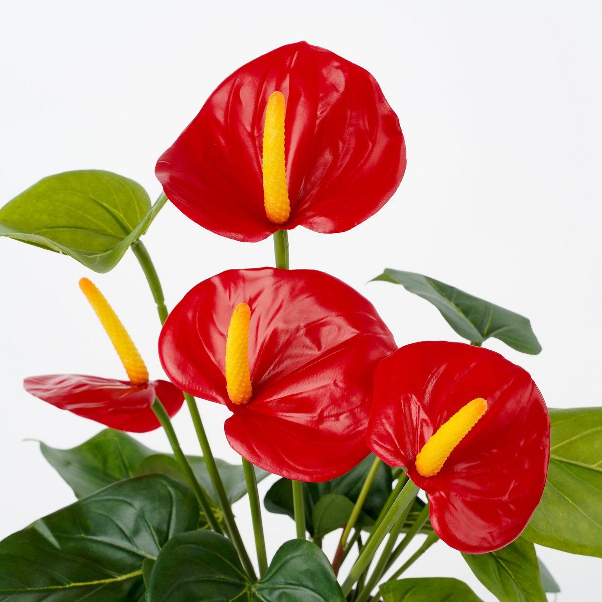 Anthurium Kunstplant in Bloempot - Rood