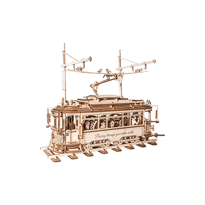 3D Houten Puzzel Classic City Tram, zelf te monteren