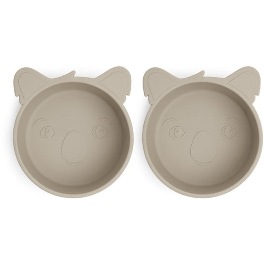 Alex siliconen diep bord 2-pack Koala