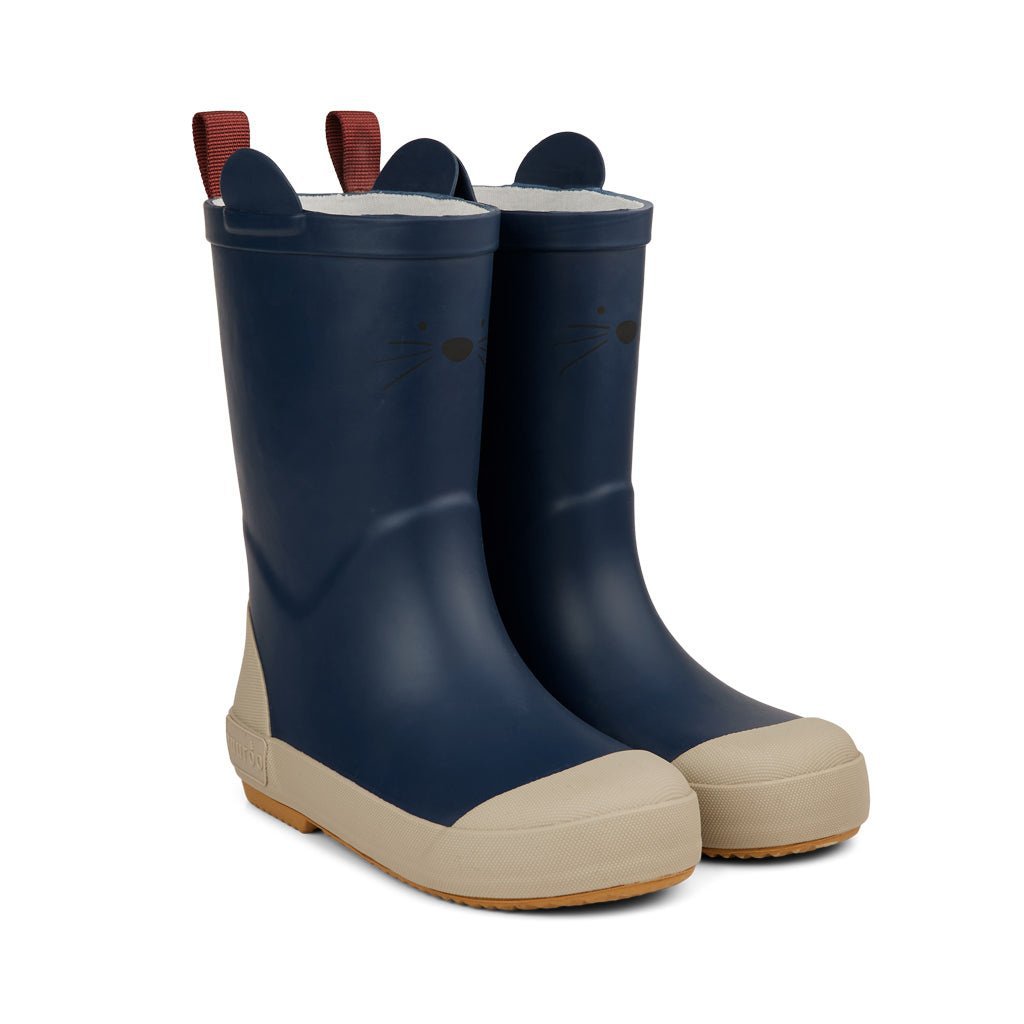 Anton animal rubberboots-Black Iris