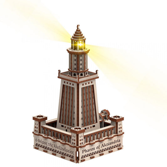 3D Houten Puzzel Mr. Playwwod Lighthouse Alexandria incl. verlichting