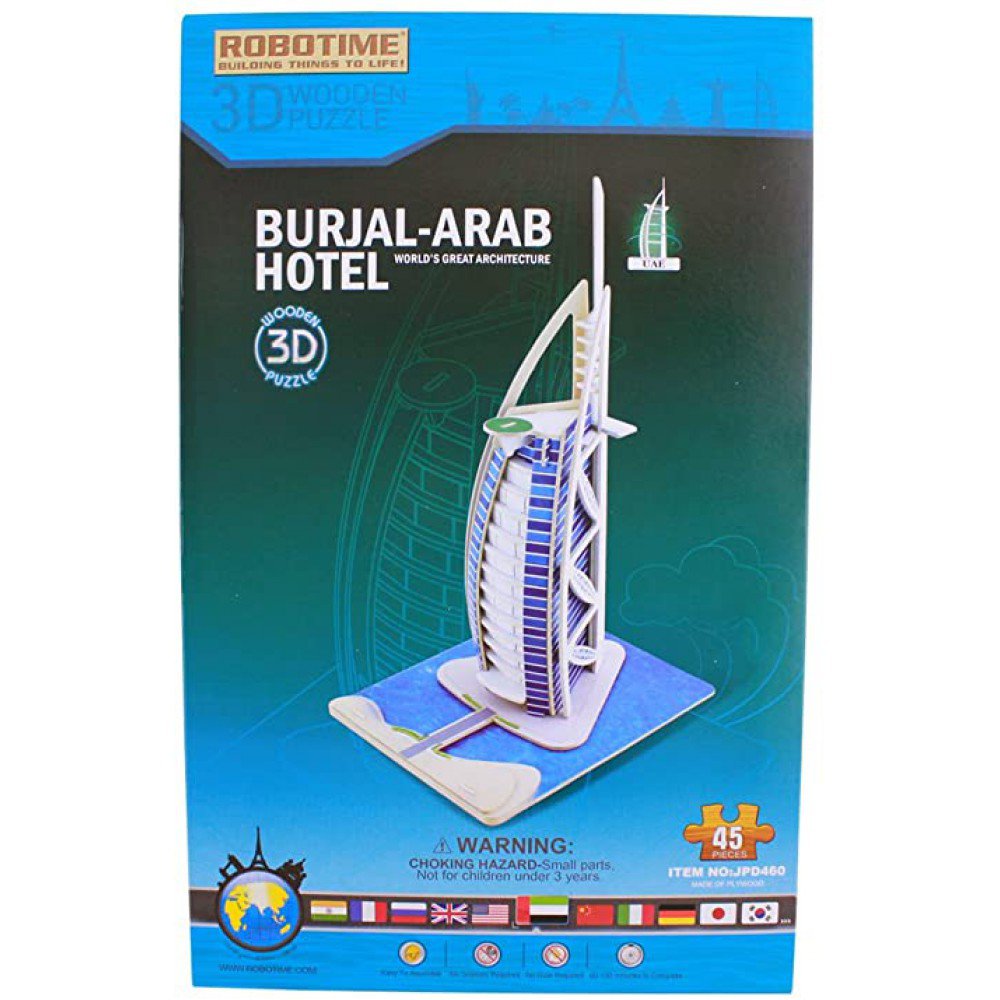 3D Houten puzzel Robotime Burjal-Arabhotel