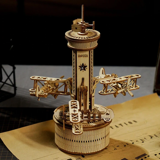 3D Music Box Airplane Control Tower, zelf te monteren