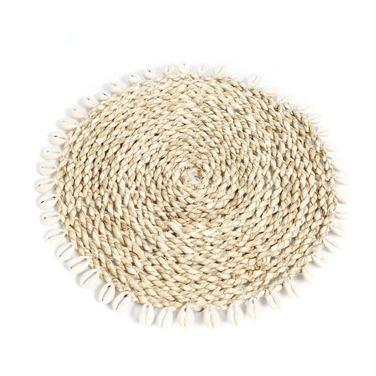 Seagrass Shell Pan Coaster - Natural